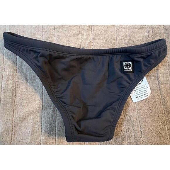 Jolyn Bikini Bottoms Only Brazil Cut Medium Dark Grey New‎ with tags - Picture 1 of 5
